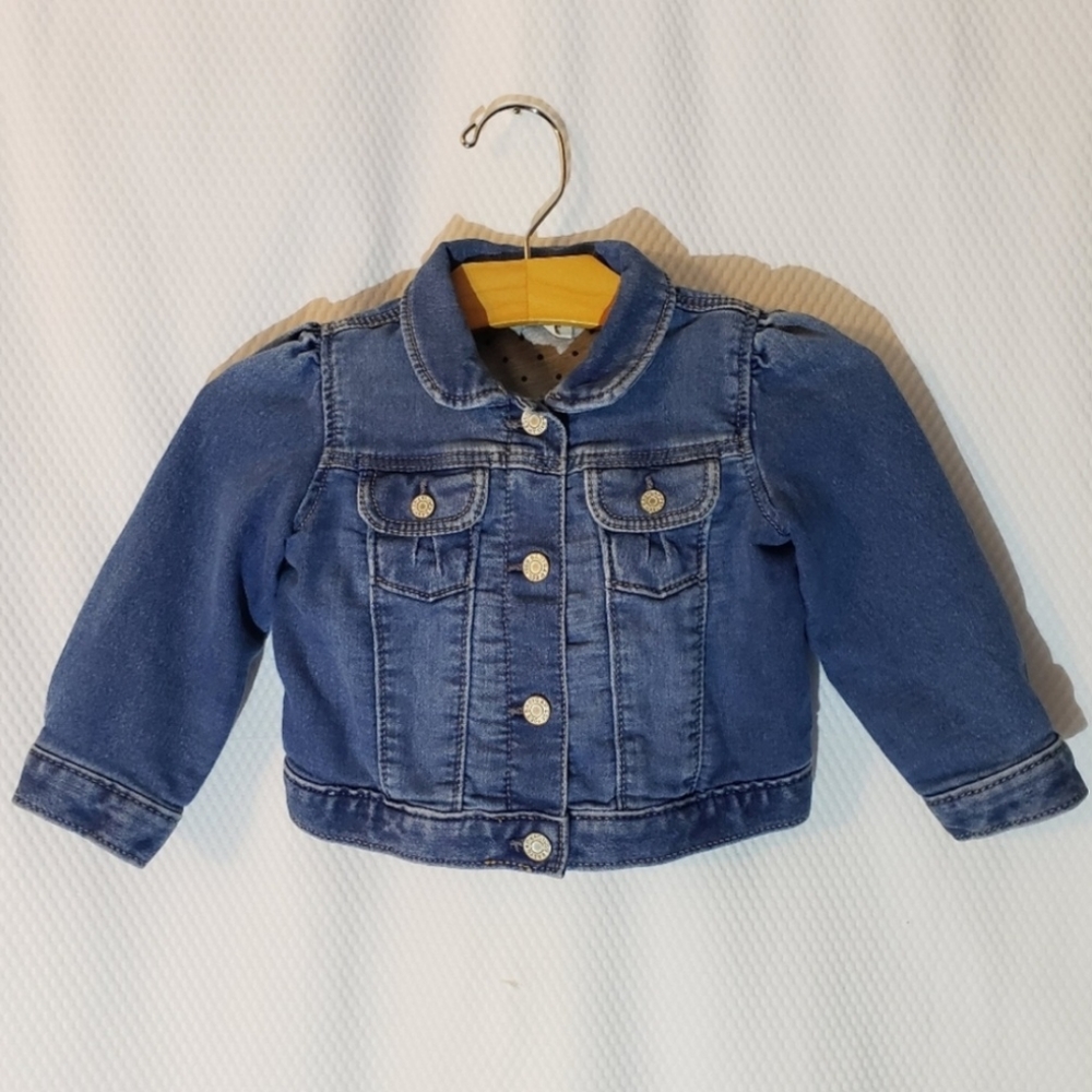 🌿 Baby girls soft jean jacket size 18-24 months